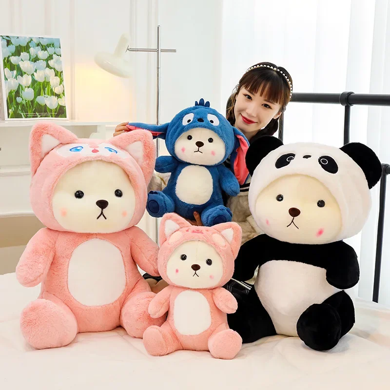 Kawaii милый медведь превращается в Disney Stitch большие плюшевые игрушки-подушки прекрасные мягкие мультяшные животные куклы для детей подарки на день рождения
Kawaii милый медведь превращается в Disney Stitch большие плюшевые игрушки-подушки прекрасные мягкие мультяшные животные куклы для детей подарки на день рождения