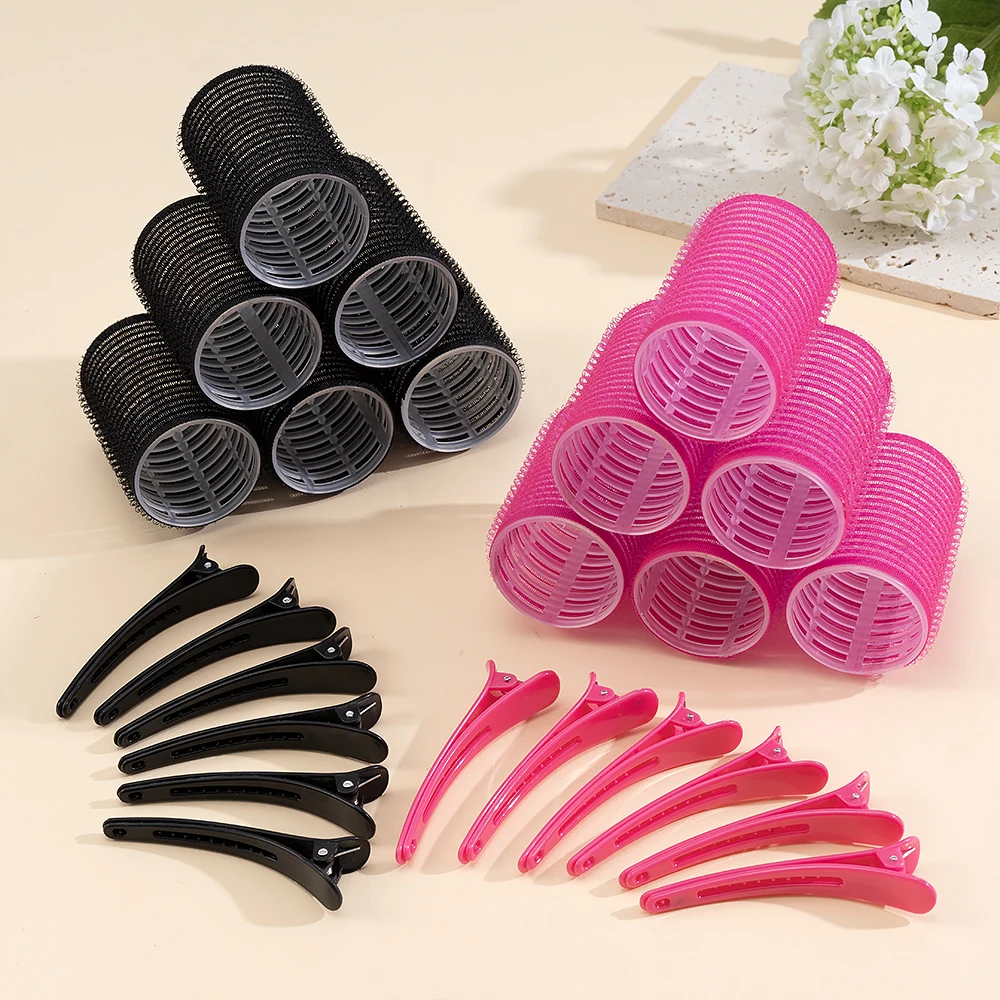 24pcs/Set Self Grip Hair Rollers No Heat Hair Clip Curlers Heatless Curls Hair Bangs Volume Self-adhesive Hook DIY Styling Tools
24pcs/Set Self Grip Hair Rollers No Heat Hair Clip Curlers Heatless Curls Hair Bangs Volume Self-adhesive Hook DIY Styling Tools