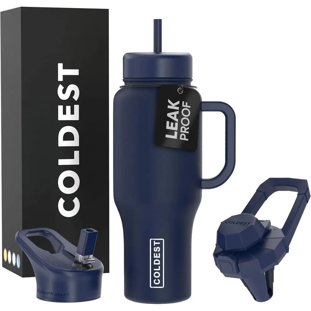 Герметичный изолированный стакан с ручкой, соломинкой и 3 крышками — чашка из нержавеющей стали на 36 унций для мужчин и женщин
Герметичный изолированный стакан с ручкой, соломинкой и 3 крышками — чашка из нержавеющей стали на 36 унций для мужчин и женщин