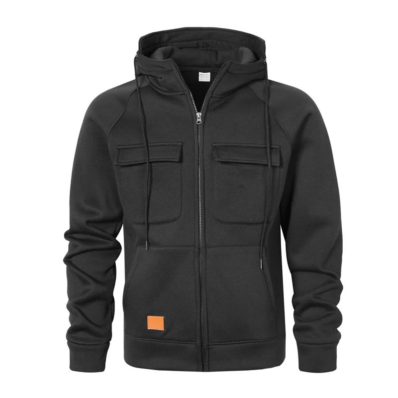 Spring Autumn Mens Zipper Hoodies Fashion Men Multi Pockets Hooded Sweatshirts Outdoor Man Sports Streetwear Coats Clothing
Spring Autumn Mens Zipper Hoodies Fashion Men Multi Pockets Hooded Sweatshirts Outdoor Man Sports Streetwear Coats Clothing