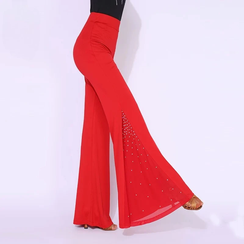 Women Latin Dance Trousers Flare Pants High Waist Elastic Samba Rumba Practice Wear Latin Dancer Training Clothes
Women Latin Dance Trousers Flare Pants High Waist Elastic Samba Rumba Practice Wear Latin Dancer Training Clothes