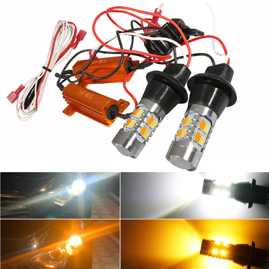 2 шт. двухцветные 1156 BA15S P21W BAU15S PY21W светодиодные лампы Canbus без ошибок T20 W21W автомобильные DRL и указатели поворота два режима переключения света
2 шт. двухцветные 1156 BA15S P21W BAU15S PY21W светодиодные лампы Canbus без ошибок T20 W21W автомобильные DRL и указатели поворота два режима переключения света