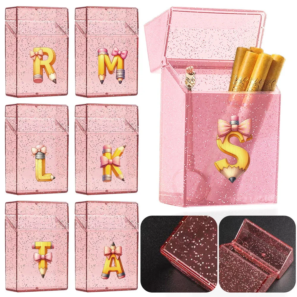 Portable Crystal Cigarette Storage Case Plastics Durable Cigar Organizer Box Pencil Initial Name 26 Letters Pattern
Portable Crystal Cigarette Storage Case Plastics Durable Cigar Organizer Box Pencil Initial Name 26 Letters Pattern