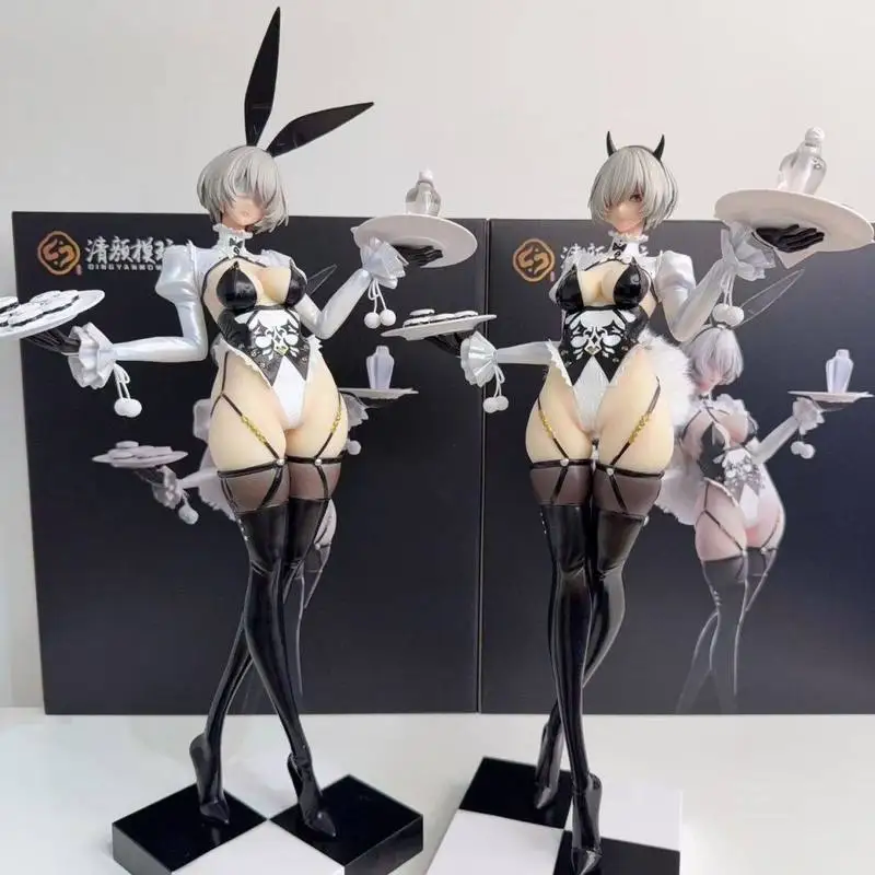 New 48cm Double Headed Nier Mechanical Era 2b Rabbit Girl Black And White Color Double Headed Sculpture Figure Collection Gift
New 48cm Double Headed Nier Mechanical Era 2b Rabbit Girl Black And White Color Double Headed Sculpture Figure Collection Gift