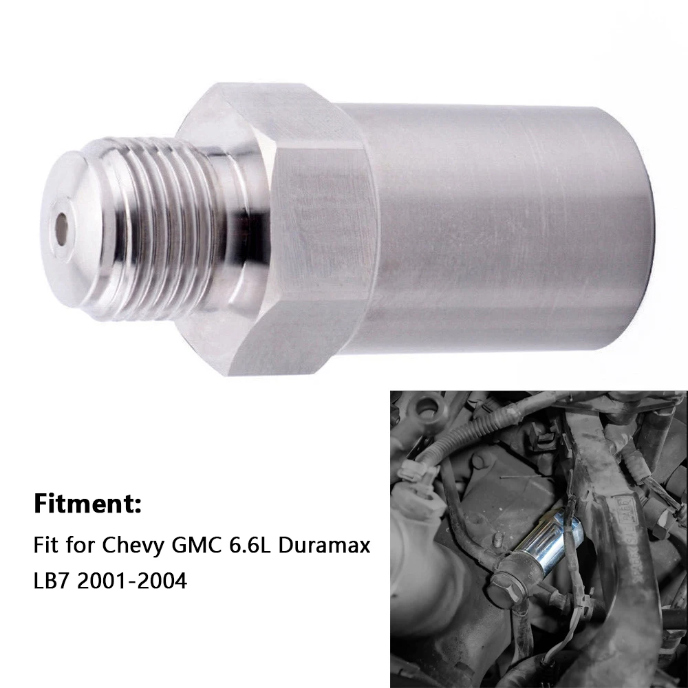 Клапан топливной рампы для Chevy GMC 6,6L Duramax LB7 2001-2004, серебристый клапан топливной рампы из нержавеющей стали, автомобильные аксессуары
Клапан топливной рампы для Chevy GMC 6,6L Duramax LB7 2001-2004, серебристый клапан топливной рампы из нержавеющей стали, автомобильные аксессуары