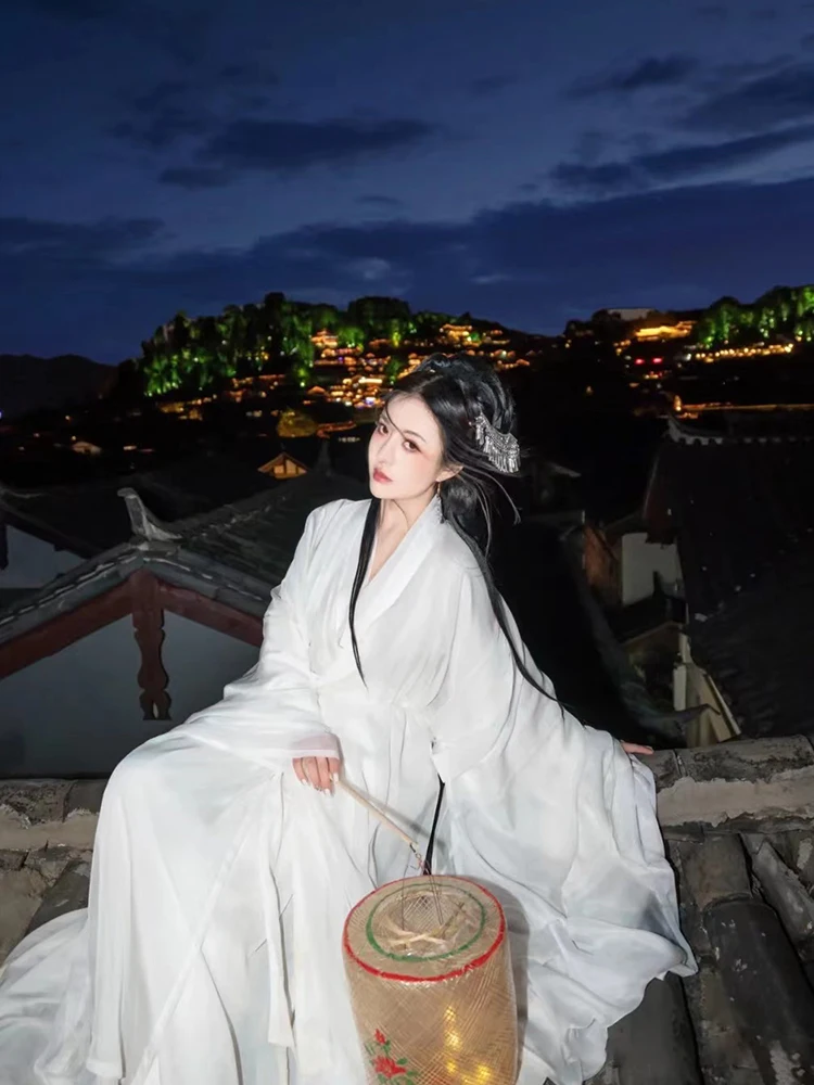 White Hanfu Traditional Princess Dress Women Cosplay Fairy Ancient Clothes Lady Vintage Dance Party Dress Oriental Dance Wear
White Hanfu Traditional Princess Dress Women Cosplay Fairy Ancient Clothes Lady Vintage Dance Party Dress Oriental Dance Wear