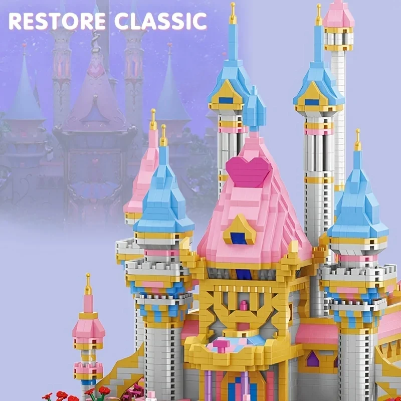 5543PCS Pink Castle Building Blocks Fairy Tale Princess Castle Model Bricks Desktop Decoration DIY Toys For Girls Birthday Gifts
5543PCS Pink Castle Building Blocks Fairy Tale Princess Castle Model Bricks Desktop Decoration DIY Toys For Girls Birthday Gifts