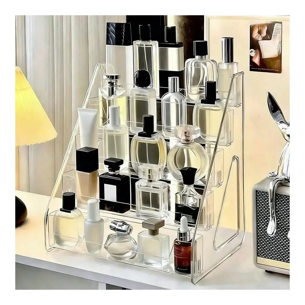 Acrylic Makeup Organizer Rack, MultiLayer Display Storage Shelf For Perfume, Skincare, Cosmetics, Sturdy PyramidShaped Stand, S
Acrylic Makeup Organizer Rack, MultiLayer Display Storage Shelf For Perfume, Skincare, Cosmetics, Sturdy PyramidShaped Stand, S