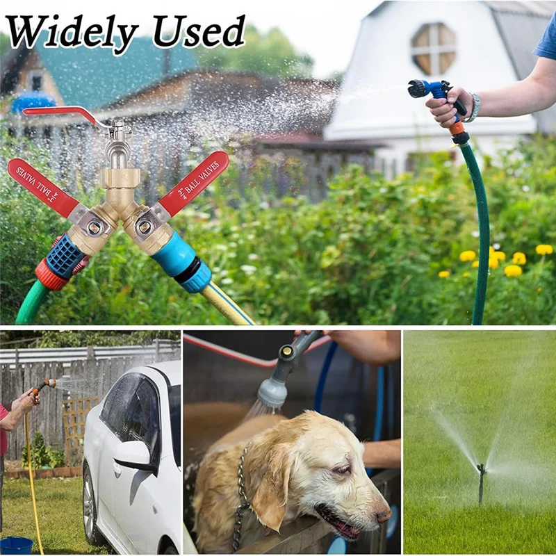 ABHB-Garden Hose Y-разветвитель с полным контролем потока, 2-ходовой латунный разветвитель шланга для тяжелых условий эксплуатации, резьба GHT 3/4 дюйма для полива 
ABHB-Garden Hose Y-разветвитель с полным контролем потока, 2-ходовой латунный разветвитель шланга для тяжелых условий эксплуатации, резьба GHT 3/4 дюйма для полива
