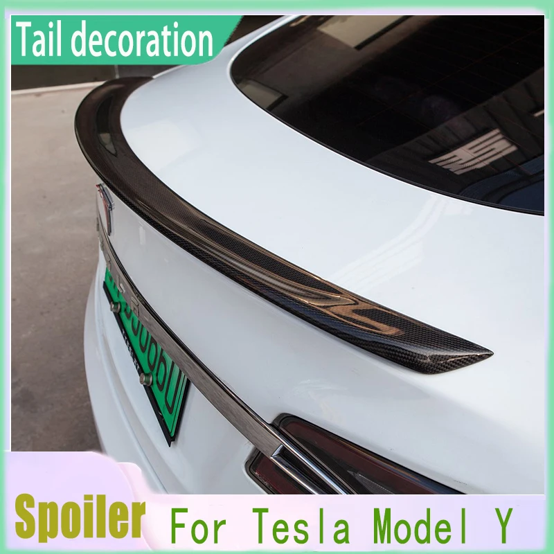 For Tesla Model Y Spoiler Car Tail Wing Carbon Fiber Model Y Tail Wing Spoiler Tail Decoration Surround Modified Accessories
For Tesla Model Y Spoiler Car Tail Wing Carbon Fiber Model Y Tail Wing Spoiler Tail Decoration Surround Modified Accessories
