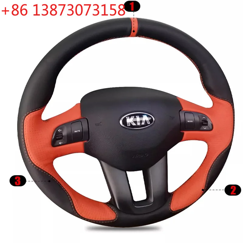 Hand-stitched Car Steering Wheel Protection Cover for Kia Ceed 2009-2012 Sportage 3 2010-2017 Full Coverage Interior Accessories
Hand-stitched Car Steering Wheel Protection Cover for Kia Ceed 2009-2012 Sportage 3 2010-2017 Full Coverage Interior Accessories