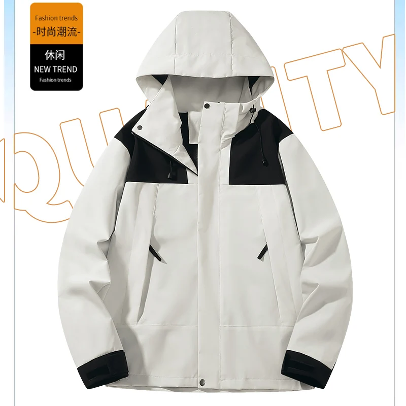 Mountaineering outdoor autumn and winter windproof waterproof handsome jacket thickened men and women with the same jacket
Mountaineering outdoor autumn and winter windproof waterproof handsome jacket thickened men and women with the same jacket