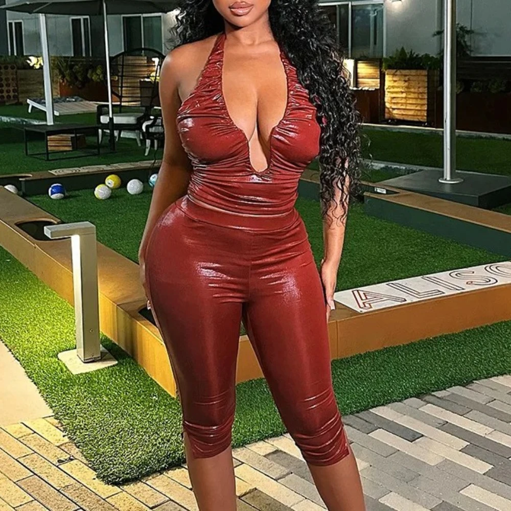 Сексуальные топы с металлическим рисунком, комплект брюк из 2 предметов, уличная одежда Y2K, женский модельер, элегантные топы с золотым тиснением, комплекты из двух предметов
Сексуальные топы с металлическим рисунком, комплект брюк из 2 предметов, уличная одежда Y2K, женский модельер, элегантные топы с золотым тиснением, комплекты из двух предметов