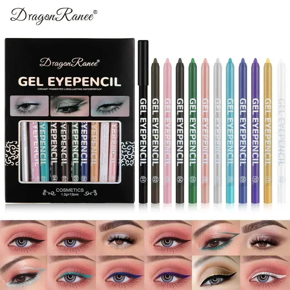 12 Color Eyeliner Gel Set Shining Shimmer Gloss Long Lasting Waterproof Professional Eyeliner Pen Popular Girl Cosmetics Gift
12 Color Eyeliner Gel Set Shining Shimmer Gloss Long Lasting Waterproof Professional Eyeliner Pen Popular Girl Cosmetics Gift