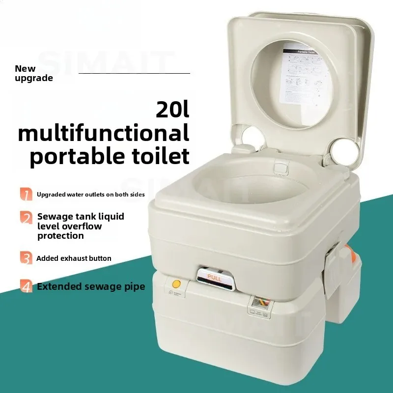 Outdoor Camping Portable Toilet, RV Boat Flush Elderly Toilet Chair, Deodorant 20 Liters
Outdoor Camping Portable Toilet, RV Boat Flush Elderly Toilet Chair, Deodorant 20 Liters
