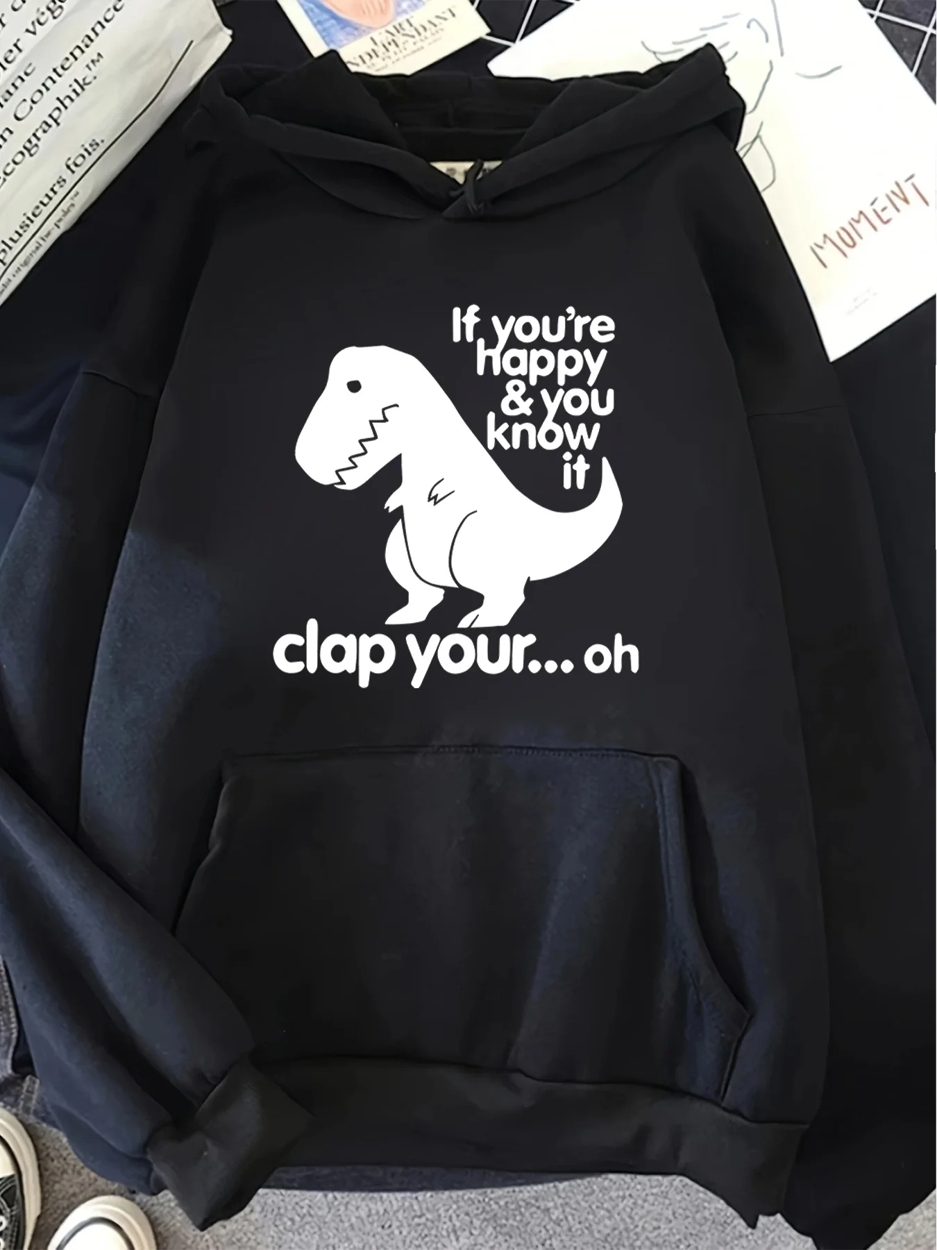 If You're Happy Clap Your Dinosaur Print Women Hoodies 2025 Winter Autumn Y2k Sweatshirt Top Hoodie Long Sleeve Casual Clothing
If You're Happy Clap Your Dinosaur Print Women Hoodies 2025 Winter Autumn Y2k Sweatshirt Top Hoodie Long Sleeve Casual Clothing