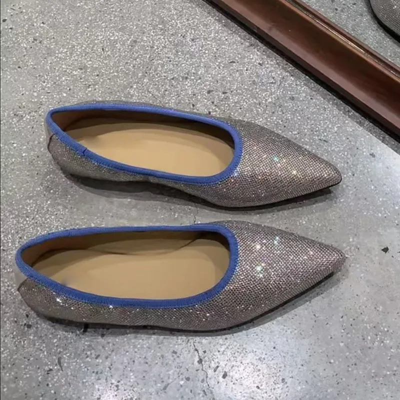 New Women Shoes Exquisite Rhinestone Pointed Tip Casual Shoes for Woman Luxury Banquet Wedding Shoe Designer Shoes Zapatos Mujer
New Women Shoes Exquisite Rhinestone Pointed Tip Casual Shoes for Woman Luxury Banquet Wedding Shoe Designer Shoes Zapatos Mujer