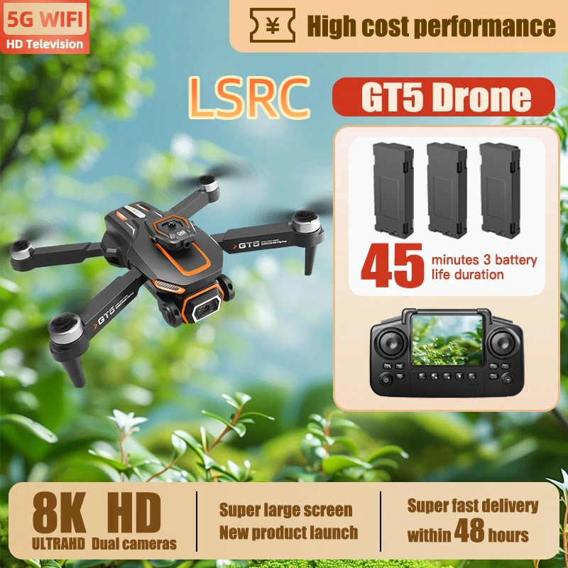GT5 Мини Дрон Профессиональный 4K Двойная Камера 5G WIFI FPV Бесщеточный Дрон Складной Квадрокоптер Дрон Детские Подарки
GT5 Мини Дрон Профессиональный 4K Двойная Камера 5G WIFI FPV Бесщеточный Дрон Складной Квадрокоптер Дрон Детские Подарки