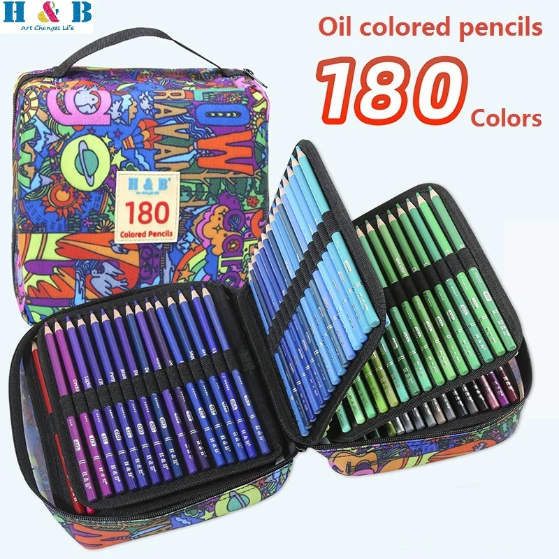 180 Colored Professional Oil Color Pencil Wood Colored Lead Painting Pencil Set Graffiti Handdrawn Art Supplies For Artists Kids
180 Colored Professional Oil Color Pencil Wood Colored Lead Painting Pencil Set Graffiti Handdrawn Art Supplies For Artists Kids