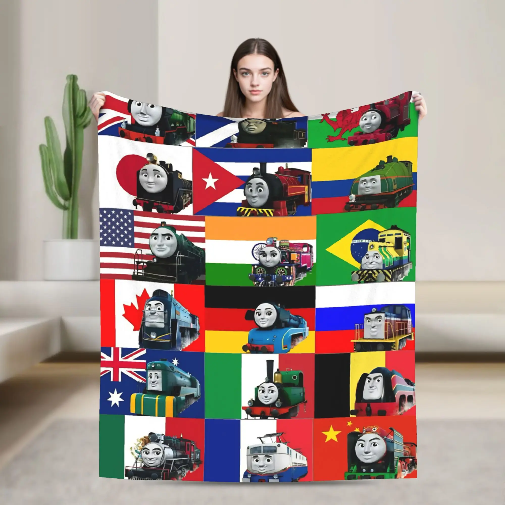 T-Thomas The Train Friends Blanket Super Warm Pattern Plush Bedding Throws For Home Decor Travel Flannel Bedspread Bed Cover
T-Thomas The Train Friends Blanket Super Warm Pattern Plush Bedding Throws For Home Decor Travel Flannel Bedspread Bed Cover