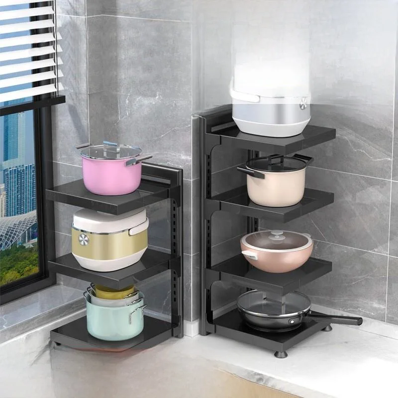 Adjustable Multi-layer Kitchen Pot Rack under Sink Storage Shelf Countertop Pot Holder Home Use Wall-mounted Rack Organizer
Adjustable Multi-layer Kitchen Pot Rack under Sink Storage Shelf Countertop Pot Holder Home Use Wall-mounted Rack Organizer