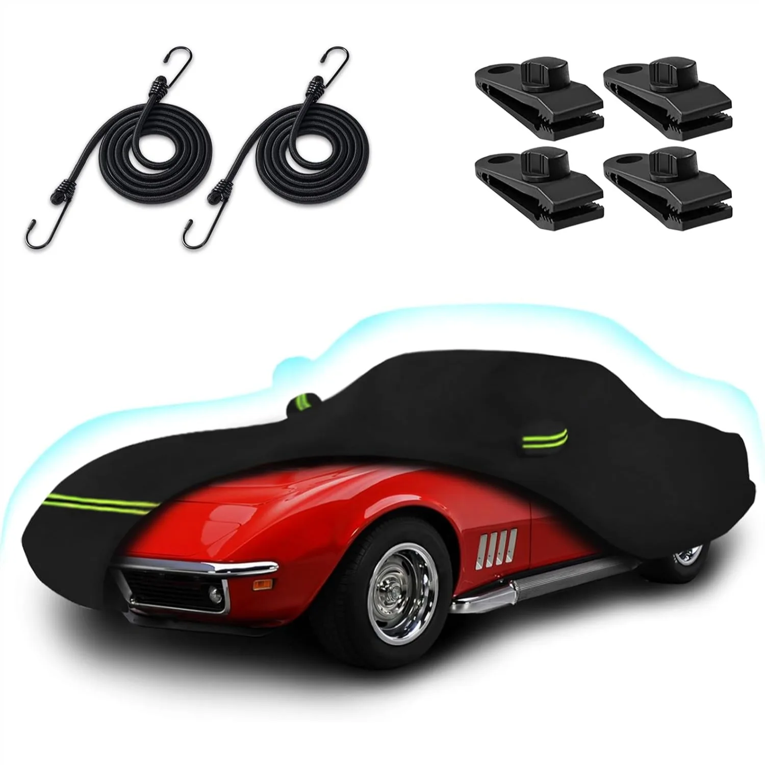 Custom Fit 6 Layer Car Cover for 1968-1982 Corvette C3 with Door Zipper and Windproof Straps
Custom Fit 6 Layer Car Cover for 1968-1982 Corvette C3 with Door Zipper and Windproof Straps