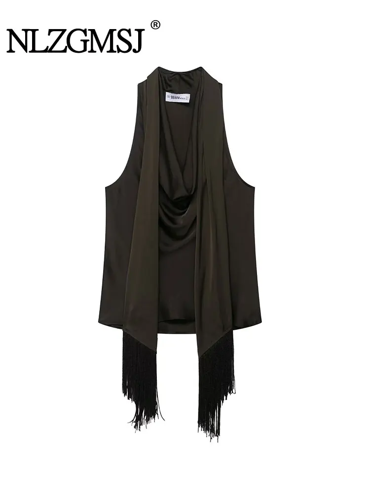 NLZGMSJ Vintage Sexy Chic Women Halter Tops Solid O-Neck Sleeveless Vest New Fashion Autumn Holiday Party Tops
NLZGMSJ Vintage Sexy Chic Women Halter Tops Solid O-Neck Sleeveless Vest New Fashion Autumn Holiday Party Tops