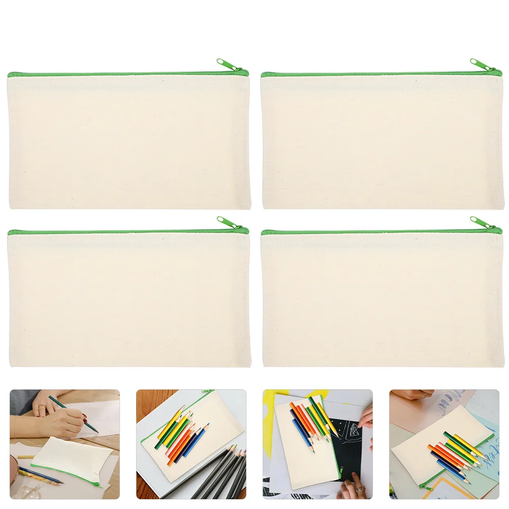 6Pcs Canvas Zipper Pencil Bags Blank Pen Storage Pouches Makeup Brush Holder Travel Organizer Small Pen Holder
6Pcs Canvas Zipper Pencil Bags Blank Pen Storage Pouches Makeup Brush Holder Travel Organizer Small Pen Holder