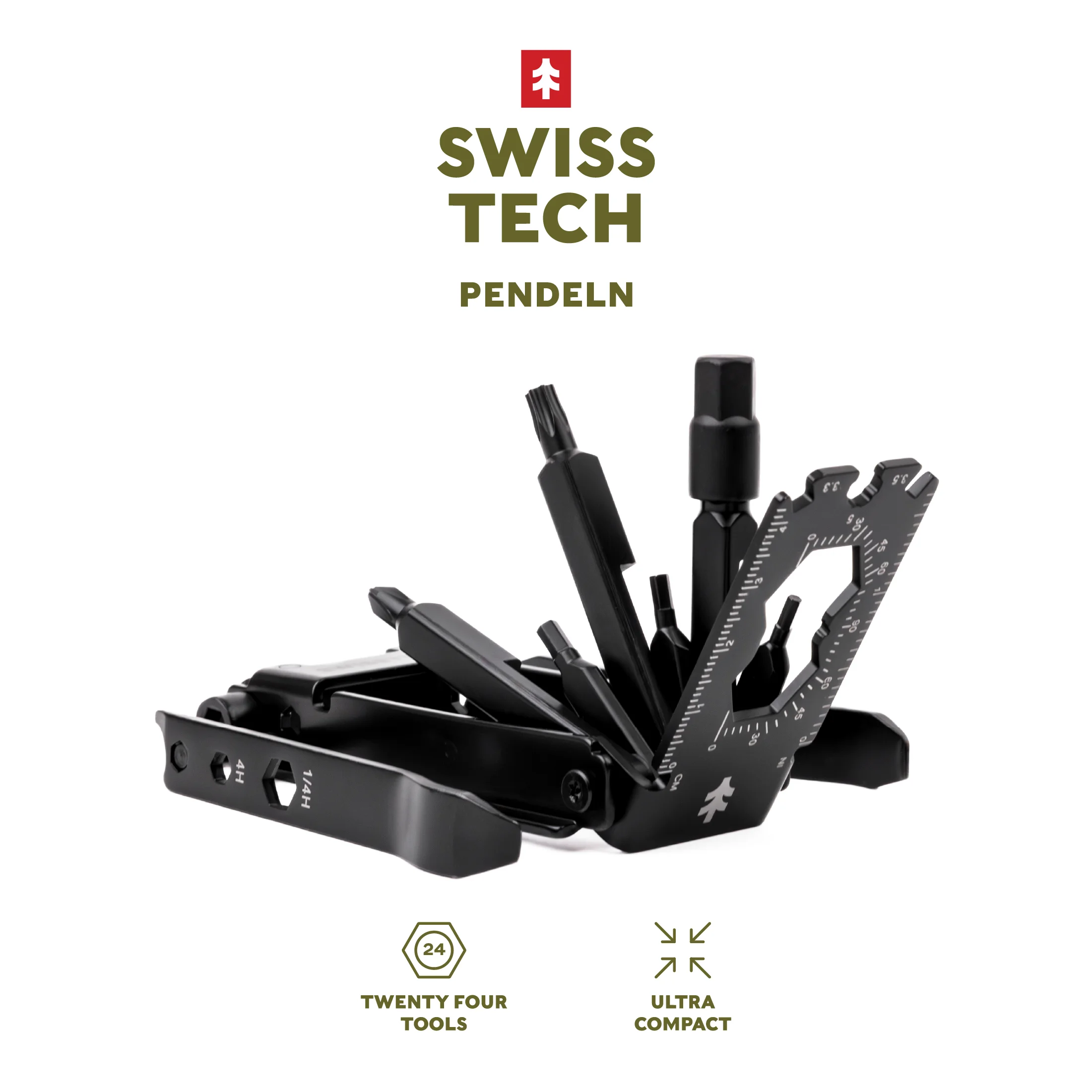 Pendeln 24-in-1 Compact Bike Repair Tool Set Featuring Chain Breaker and Multi-Function Wrenches
Pendeln 24-in-1 Compact Bike Repair Tool Set Featuring Chain Breaker and Multi-Function Wrenches