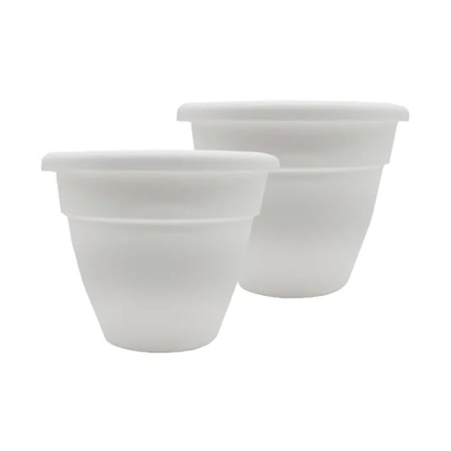 16 Inch Caribbean Planter Pots with Drainage and Plug Rolled Rim Plastic Planters for Indoor and Outdoor Plants 2-Pack Decorati
16 Inch Caribbean Planter Pots with Drainage and Plug Rolled Rim Plastic Planters for Indoor and Outdoor Plants 2-Pack Decorati