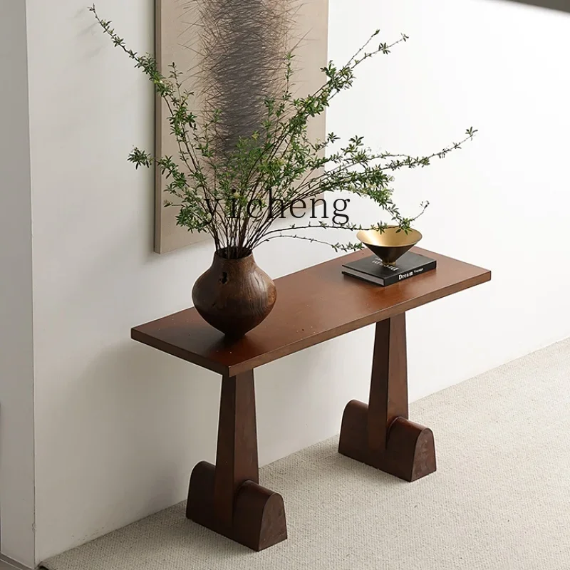 TQH medieval solid wood horseshoe entrance table, living room partition entry end view table, tea room entrance cabinet
TQH medieval solid wood horseshoe entrance table, living room partition entry end view table, tea room entrance cabinet