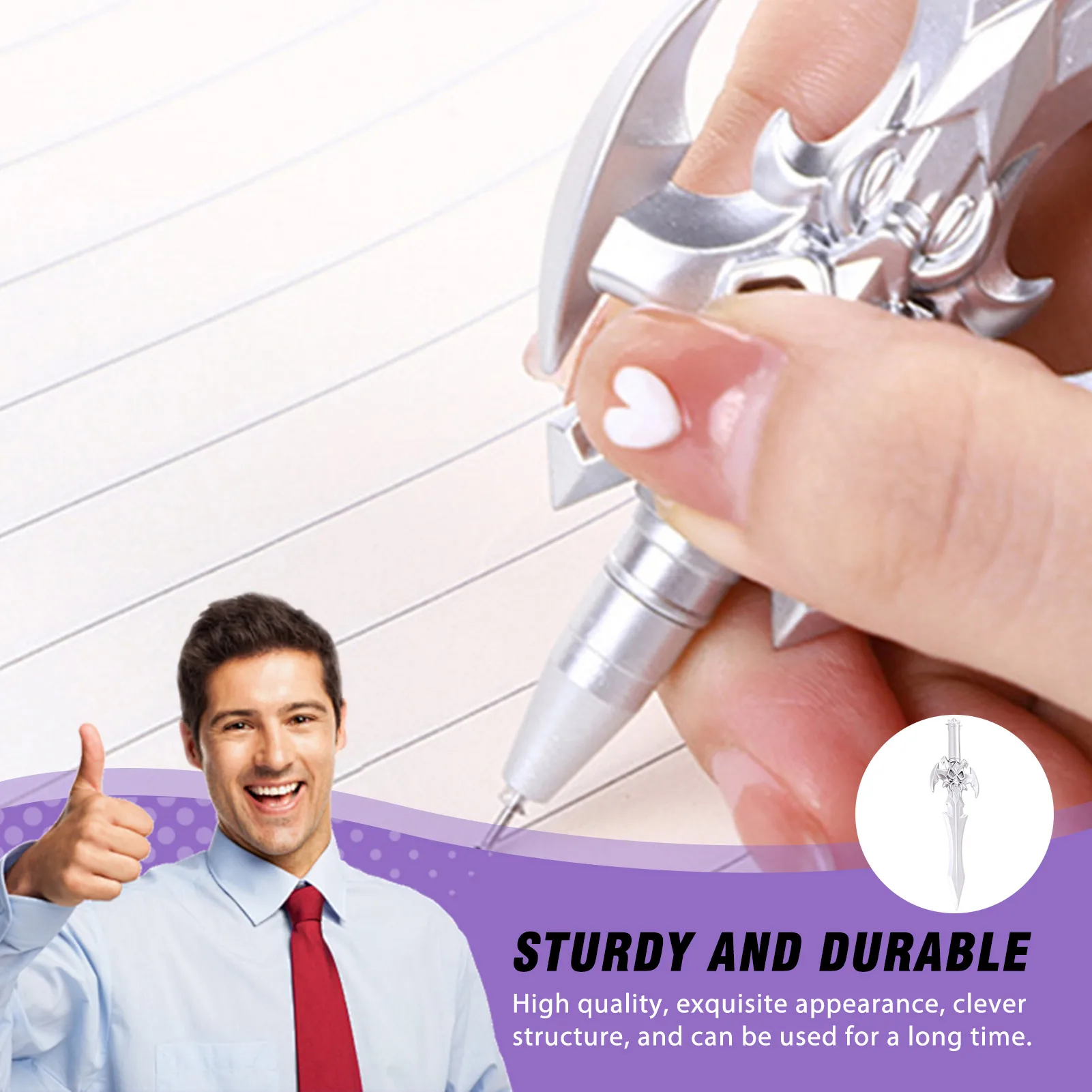 Милая гелевая ручка с мечом, аниме-дизайн, новинка, канцелярские принадлежности, ручка 0,5 мм, шариковая ручка в форме меча для студентов
Милая гелевая ручка с мечом, аниме-дизайн, новинка, канцелярские принадлежности, ручка 0,5 мм, шариковая ручка в форме меча для студентов