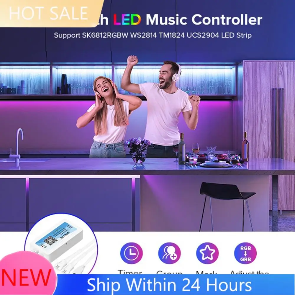 2025 Trendsp617e SK6812 RGBW Bluetooth Музыкальный контроллер Встроенный микрофон Контроллер светодиодной ленты WS2814 TM1824 DC5V-24
2025 Trendsp617e SK6812 RGBW Bluetooth Музыкальный контроллер Встроенный микрофон Контроллер светодиодной ленты WS2814 TM1824 DC5V-24