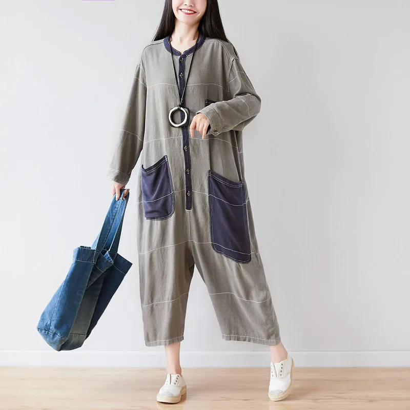 Jumpsuits Women One Piece Round Neck Overalls Long Pants High Waist Rompers Y2k Streetwear Loose High Waist Jumpsuit Work 2025
Jumpsuits Women One Piece Round Neck Overalls Long Pants High Waist Rompers Y2k Streetwear Loose High Waist Jumpsuit Work 2025
