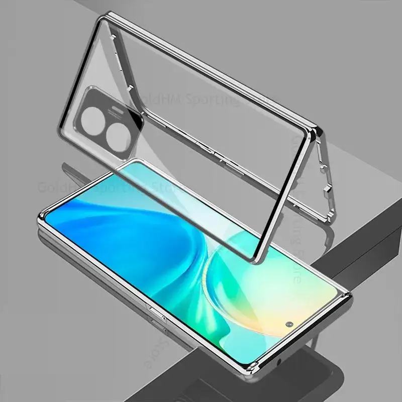 For Realme GT5 Tempered Glass Phone Case For Realme GT Neo5 360 Double Sided Magnetic Flip Protective Cover For Realme GT Neo5SE
For Realme GT5 Tempered Glass Phone Case For Realme GT Neo5 360 Double Sided Magnetic Flip Protective Cover For Realme GT Neo5SE