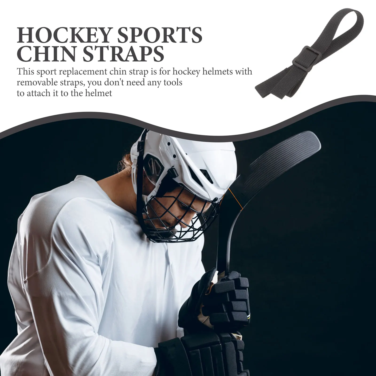 Polyester Hockey Chin Strap Replacement Adjustable Under Strap for Sports Durable Breathable
Polyester Hockey Chin Strap Replacement Adjustable Under Strap for Sports Durable Breathable