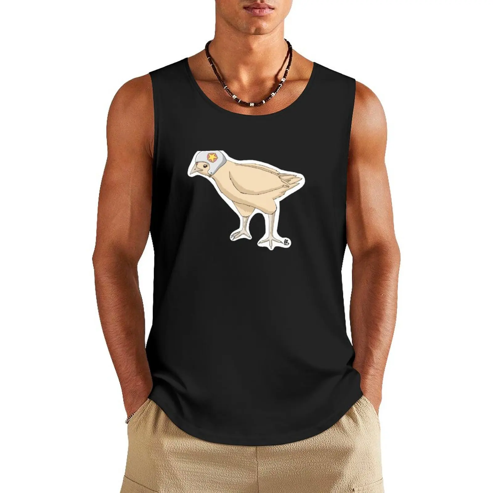 Chicken with a Helmet Tank Top summer clothes for men T-shirt for fitness Sports shirt man Bodybuilding shirt
Chicken with a Helmet Tank Top summer clothes for men T-shirt for fitness Sports shirt man Bodybuilding shirt