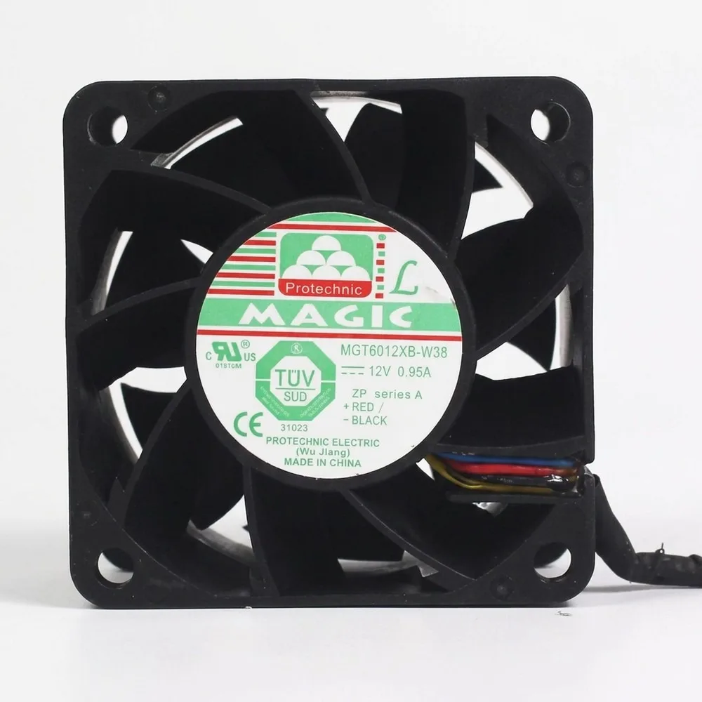 For MAGIC MGT6012XB-W38 6038 DC12V 0.95A 4-Wire PWM Speed Control Cooling Fan
For MAGIC MGT6012XB-W38 6038 DC12V 0.95A 4-Wire PWM Speed Control Cooling Fan