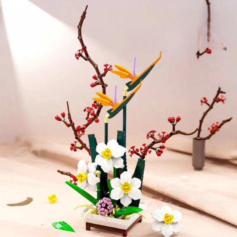 MOC Narcissus Orchid Crane Flower Potted Plant Building Blocks Set Romantic Flower Home Decor Toys For Children Birthday Gifts
MOC Narcissus Orchid Crane Flower Potted Plant Building Blocks Set Romantic Flower Home Decor Toys For Children Birthday Gifts