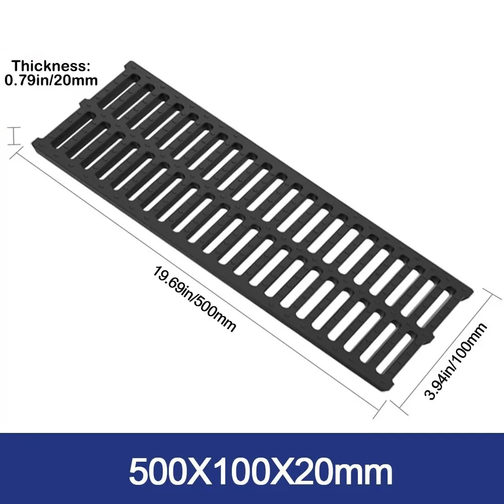 New High Strength Trench Cover Resin Plastic Rectangular Sewer Trench Plate Grid Black Garage Floor Drain Basement
New High Strength Trench Cover Resin Plastic Rectangular Sewer Trench Plate Grid Black Garage Floor Drain Basement