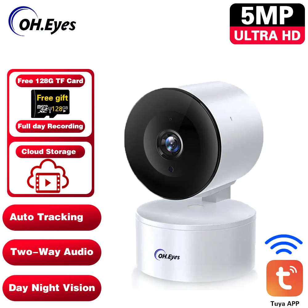 Tuya 5MP High-Definition Baby Monitor Surveillance Indoor Smart Home WiFi Infrared Night Vision Monitor Shaking Head Machine Cam
Tuya 5MP High-Definition Baby Monitor Surveillance Indoor Smart Home WiFi Infrared Night Vision Monitor Shaking Head Machine Cam