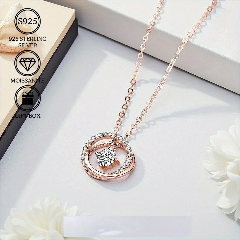 1pc 0.5 Carat Moissanite 925 Silver Pendant Necklace, Stylish Choice for Concerts and Celebrations, Shine At Parties.
1pc 0.5 Carat Moissanite 925 Silver Pendant Necklace, Stylish Choice for Concerts and Celebrations, Shine At Parties.
