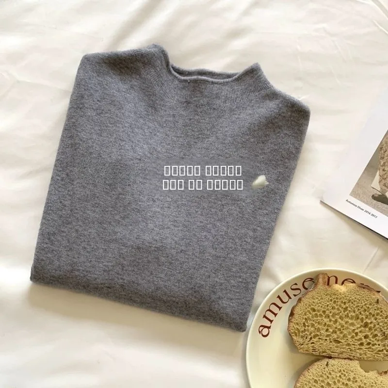 Облегающий мягкий вязаный базовый свитер, женский весенне-осенне-зимний тонкий однотонный внутренний свитер с высоким воротником
Облегающий мягкий вязаный базовый свитер, женский весенне-осенне-зимний тонкий однотонный внутренний свитер с высоким воротником