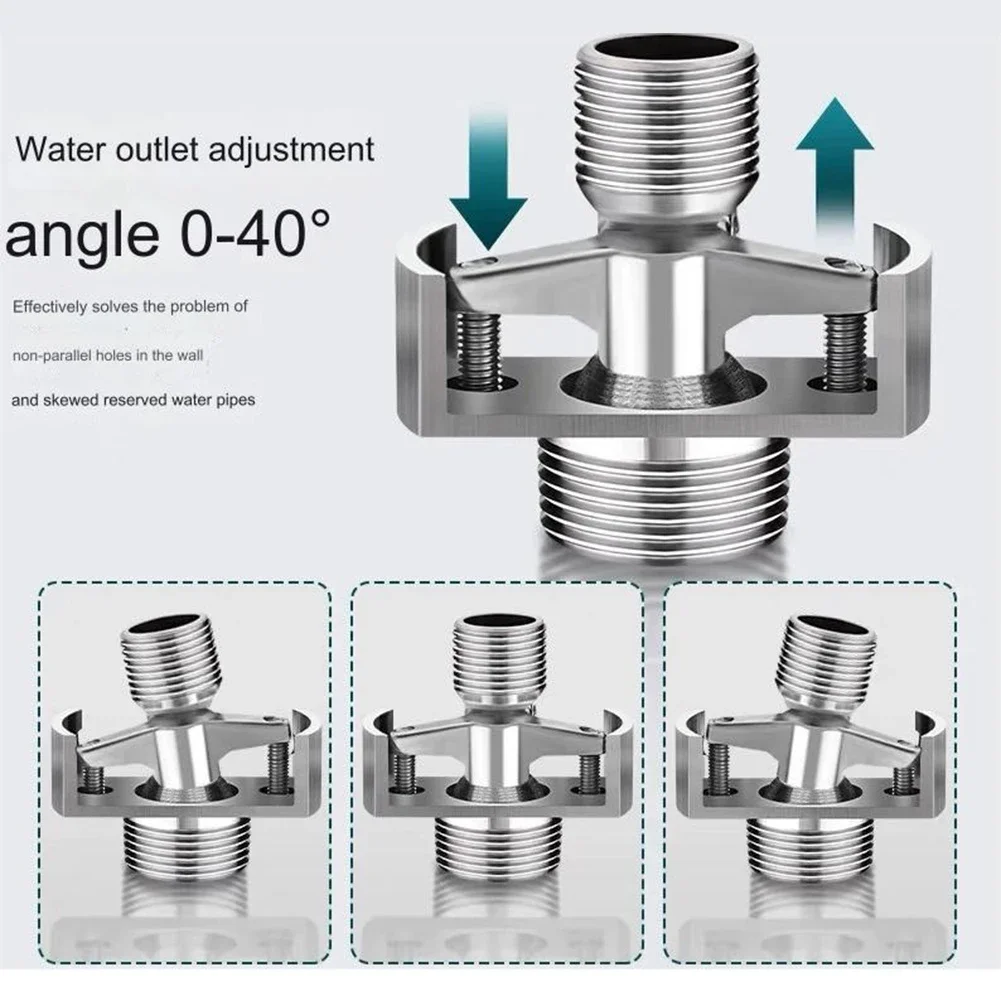 40Degree Adjustable Faucet Angled Curved Foot Eccentric Screw Corner Tap Adapter Shower Conversion Foot Corrector Accessories
40Degree Adjustable Faucet Angled Curved Foot Eccentric Screw Corner Tap Adapter Shower Conversion Foot Corrector Accessories