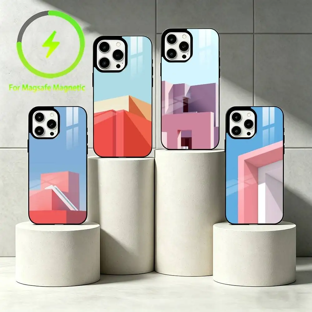 Macaroon architecture Phone Case For iPhone 17 16 15 14 13 12 Pro Max Plus for Mirror Wireless Magnetic Cover
Macaroon architecture Phone Case For iPhone 17 16 15 14 13 12 Pro Max Plus for Mirror Wireless Magnetic Cover
