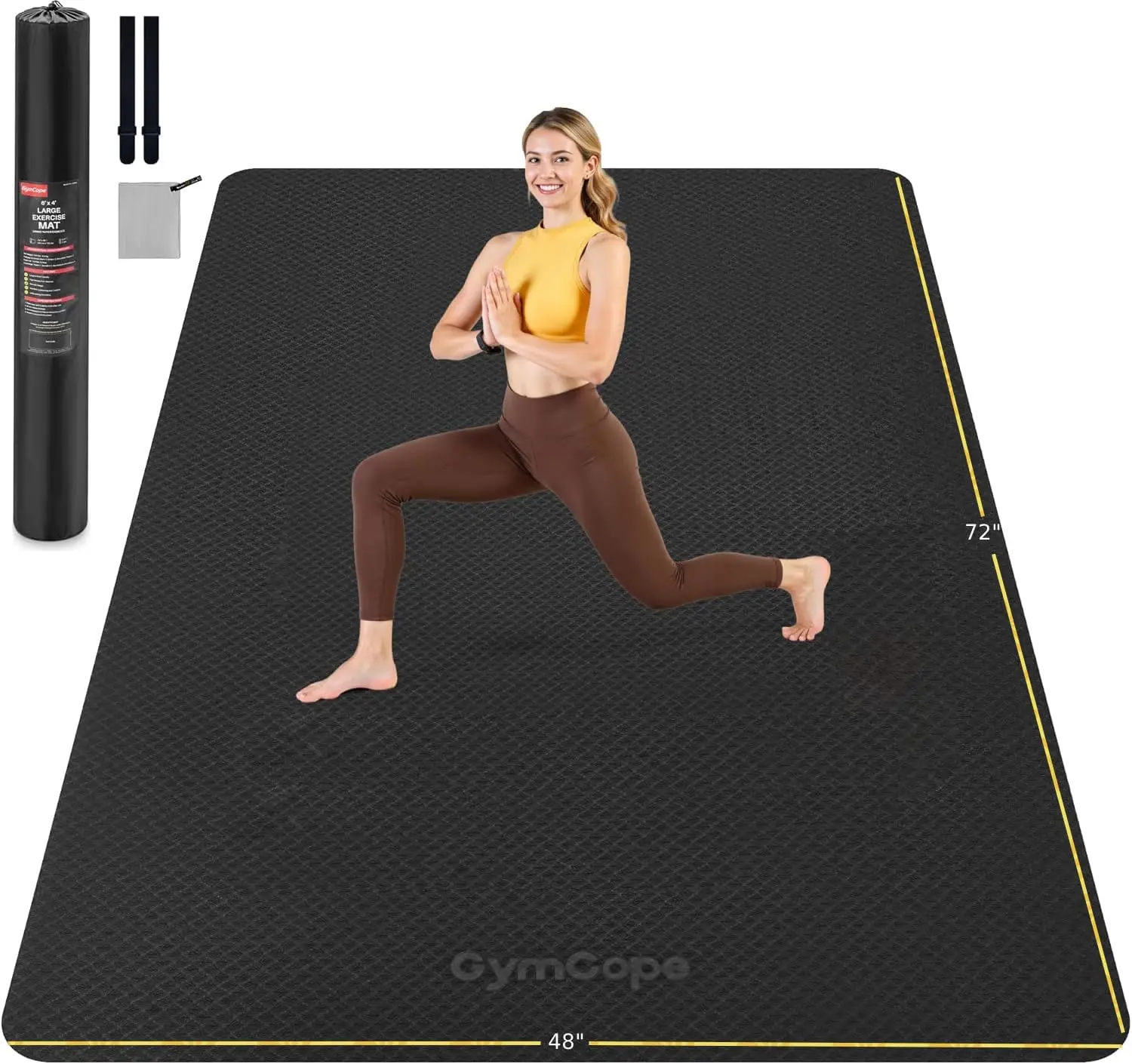 Extra Large Yoga Mat 72x48 or 78x57, TPE Non-Slip Pilates Mat for Home Gym Yoga Stretching Meditation
Extra Large Yoga Mat 72x48 or 78x57, TPE Non-Slip Pilates Mat for Home Gym Yoga Stretching Meditation