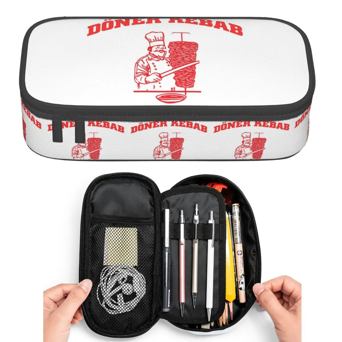Doner Kebab Pencil Cases for Students Pen Box Pencil Bag Large Storage Pencil Pouch Pen Holder
Doner Kebab Pencil Cases for Students Pen Box Pencil Bag Large Storage Pencil Pouch Pen Holder