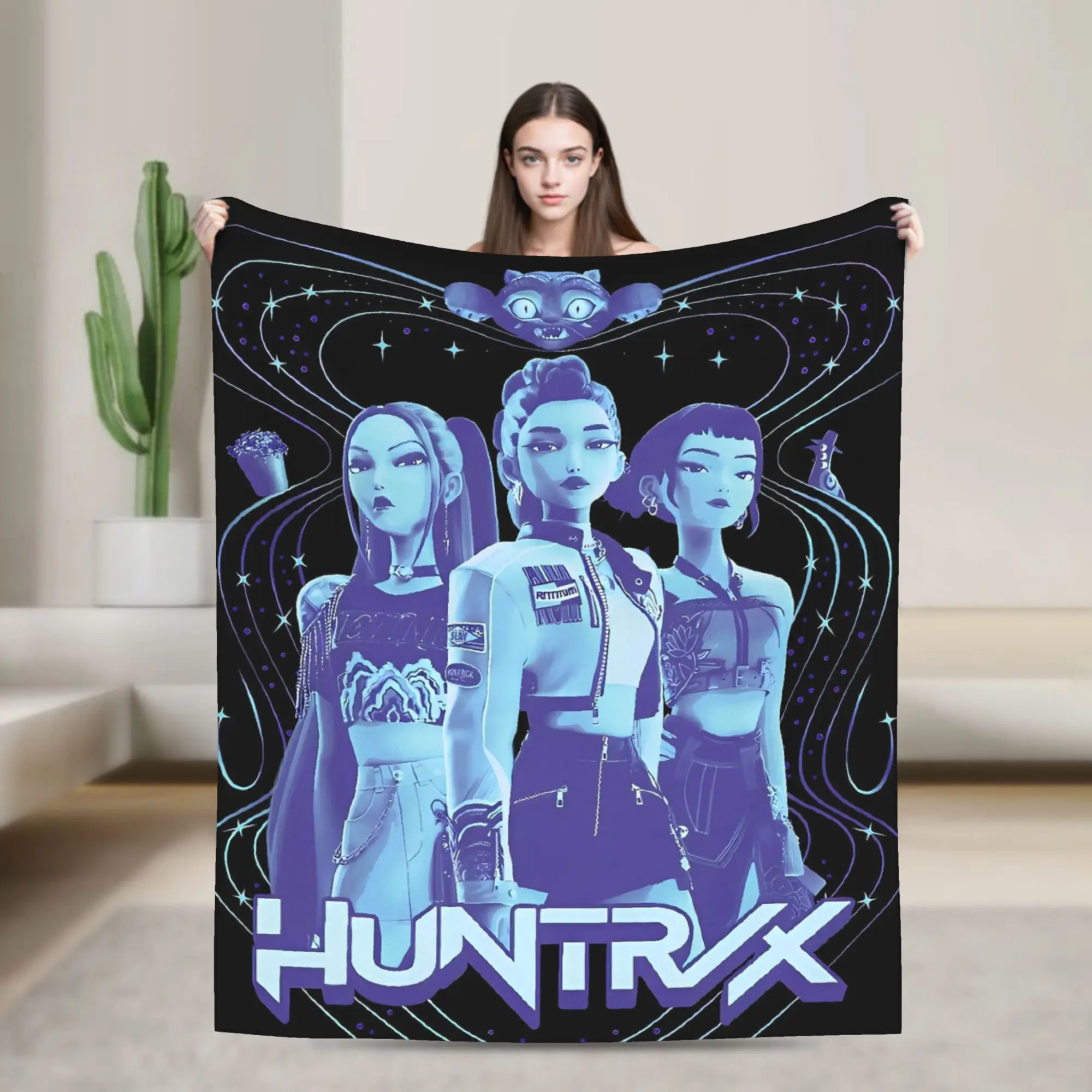 Huntrix Kpop Demon Hunters Flannel Blanket Super Warm Bedding Throws for Bedroom Travel Funny Bedspread Sofa Bed Cover
Huntrix Kpop Demon Hunters Flannel Blanket Super Warm Bedding Throws for Bedroom Travel Funny Bedspread Sofa Bed Cover