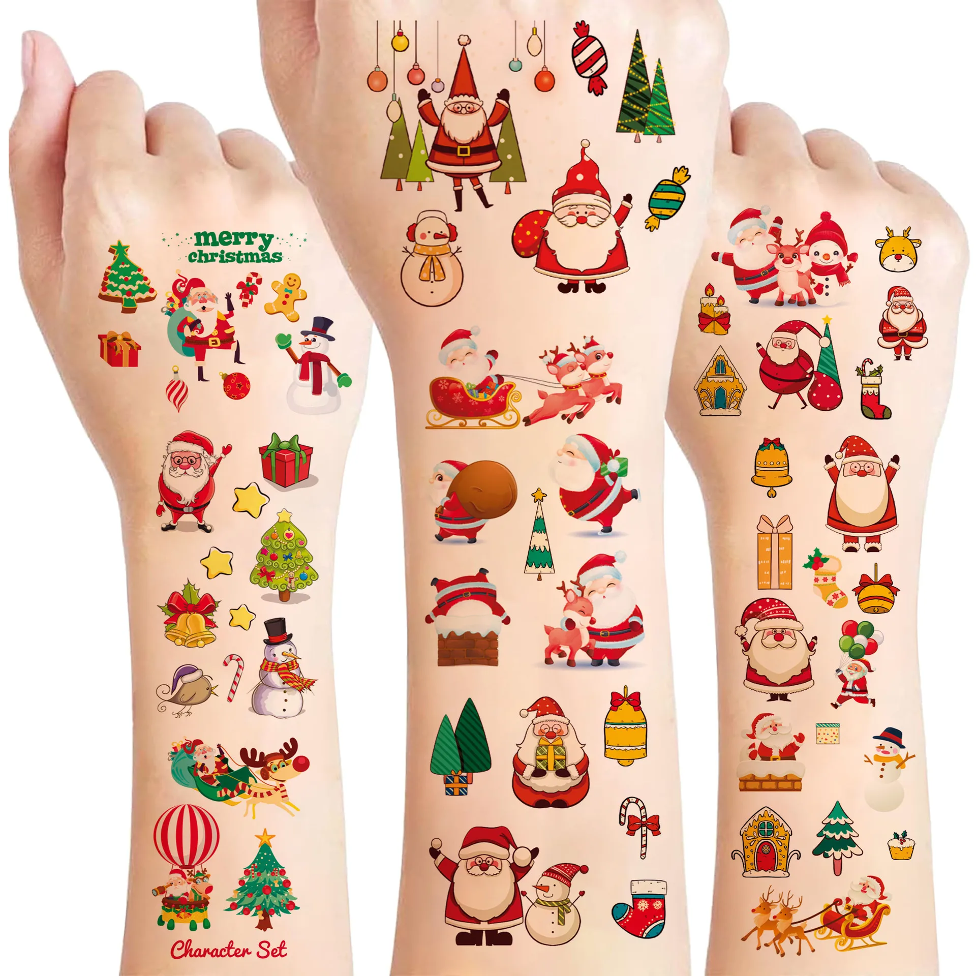30 Sheets Christmas Temporary Tattoo Stickers Cartoon Santa Cute Kids Arm Gift Premium Waterproof Daily Use High Quality
30 Sheets Christmas Temporary Tattoo Stickers Cartoon Santa Cute Kids Arm Gift Premium Waterproof Daily Use High Quality