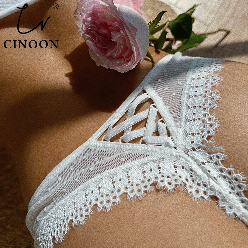 CINOON Sexy Women Lace Panties Low-waist Underwear Thong Female G String Breathable Lingerie Temptation Embroidery Intimates
CINOON Sexy Women Lace Panties Low-waist Underwear Thong Female G String Breathable Lingerie Temptation Embroidery Intimates